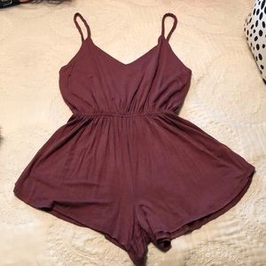 Maroon Romper